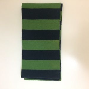 💕J.Crew Green/Dark Green Striped Wool Scarf💕